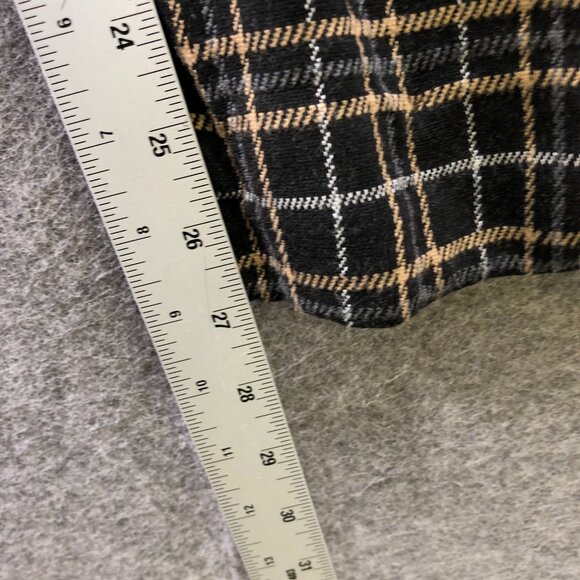 J. Jill Ponte Slim Leg Pants Womens L Brown Plaid Pull On Knit High Rise - Picture 7 of 9